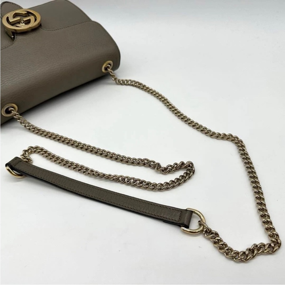 Gucci Olive Leather Shoulder Bag - Picture 7 of 14